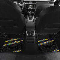 Kings Solomon Islands Football Custom Car Mats Come On Solomons Polynesian Grunge Style LT14 Set 2pcs - Back Black - Polynesian Pride