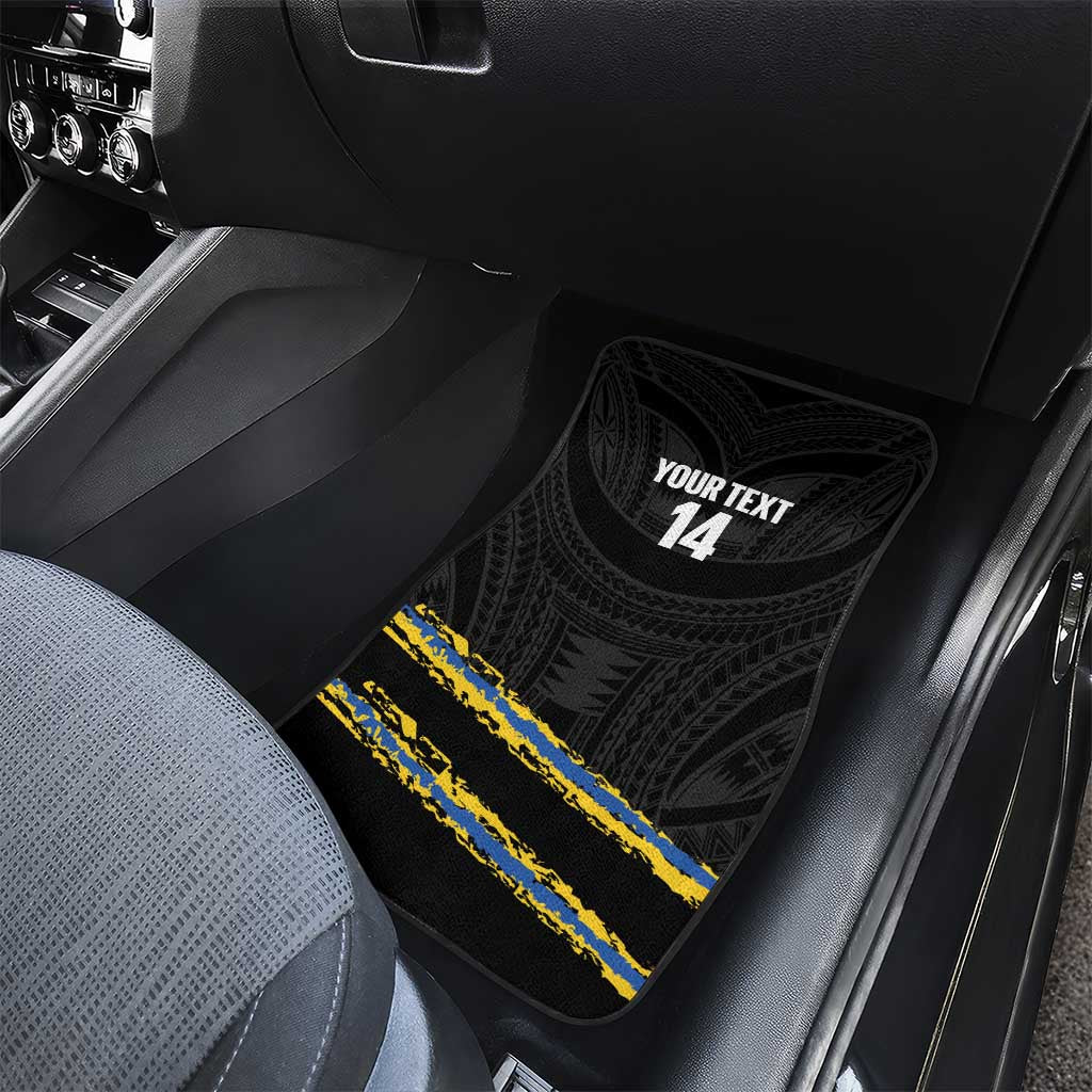 Kings Solomon Islands Football Custom Car Mats Come On Solomons Polynesian Grunge Style LT14 - Polynesian Pride