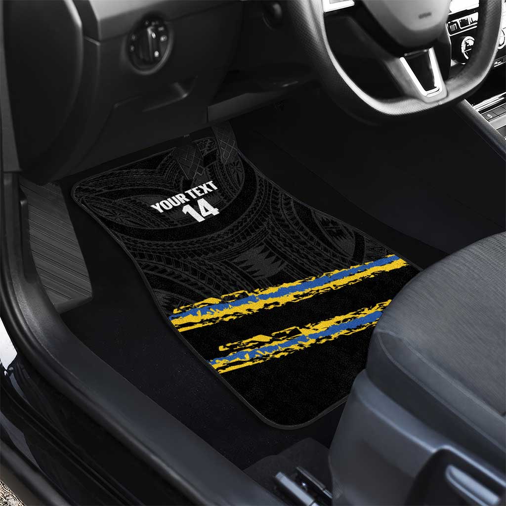 Kings Solomon Islands Football Custom Car Mats Come On Solomons Polynesian Grunge Style LT14 - Polynesian Pride