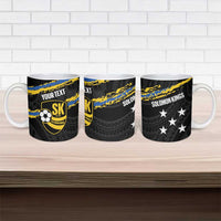 Kings Solomon Islands Football Custom Ceramic Mug Come On Solomons Polynesian Grunge Style LT14 - Polynesian Pride