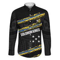 Kings Solomon Islands Football Custom Family Matching Tank Maxi Dress and Hawaiian Shirt Come On Solomons Polynesian Grunge Style