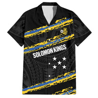 Kings Solomon Islands Football Custom Hawaiian Shirt Come On Solomons Polynesian Grunge Style