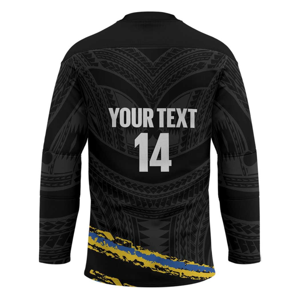 Kings Solomon Islands Football Custom Hockey Jersey Come On Solomons Polynesian Grunge Style LT14 - Polynesian Pride