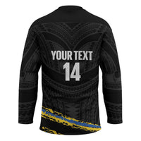 Kings Solomon Islands Football Custom Hockey Jersey Come On Solomons Polynesian Grunge Style LT14 - Polynesian Pride