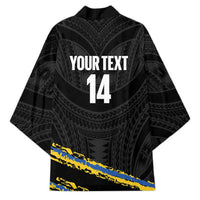 Kings Solomon Islands Football Custom Kimono Come On Solomons Polynesian Grunge Style LT14 - Polynesian Pride