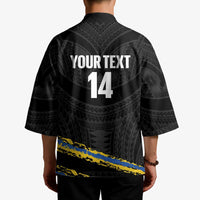 Kings Solomon Islands Football Custom Kimono Come On Solomons Polynesian Grunge Style LT14 - Polynesian Pride