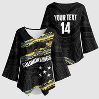 Kings Solomon Islands Football Custom Kimono Sleeve Blouse Come On Solomons Polynesian Grunge Style