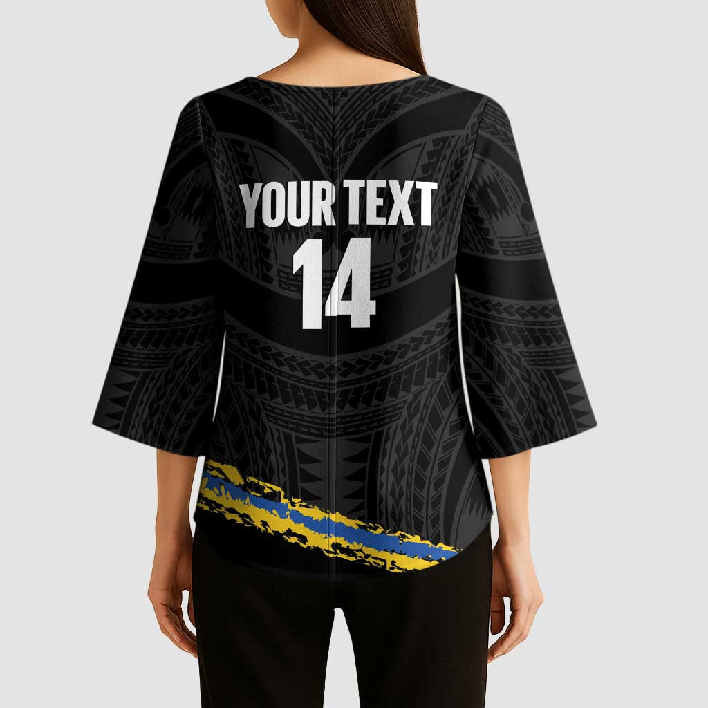 Kings Solomon Islands Football Custom Kimono Sleeve Blouse Come On Solomons Polynesian Grunge Style