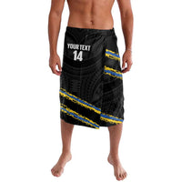 Kings Solomon Islands Football Custom Lavalava Come On Solomons Polynesian Grunge Style LT14 Black - Polynesian Pride