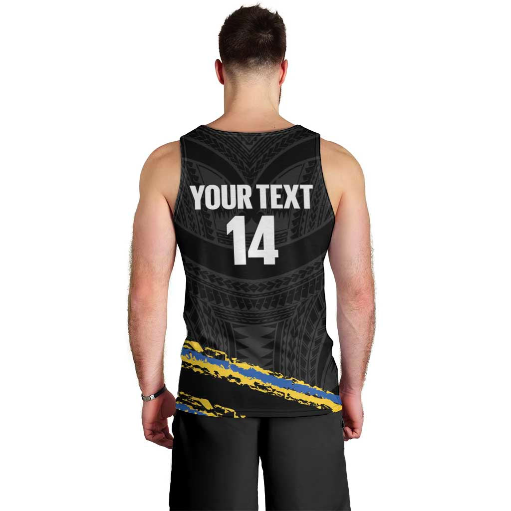 Kings Solomon Islands Football Custom Men Tank Top Come On Solomons Polynesian Grunge Style LT14 - Polynesian Pride