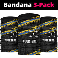 Kings Solomon Islands Football Custom Neck Gaiter Come On Solomons Polynesian Grunge Style LT14 package One Size: 25*50cm Black - Polynesian Pride