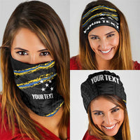 Kings Solomon Islands Football Custom Neck Gaiter Come On Solomons Polynesian Grunge Style LT14 - Polynesian Pride
