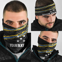 Kings Solomon Islands Football Custom Neck Gaiter Come On Solomons Polynesian Grunge Style LT14 - Polynesian Pride