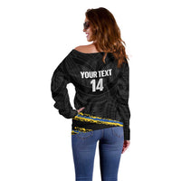 Kings Solomon Islands Football Custom Off Shoulder Sweater Come On Solomons Polynesian Grunge Style