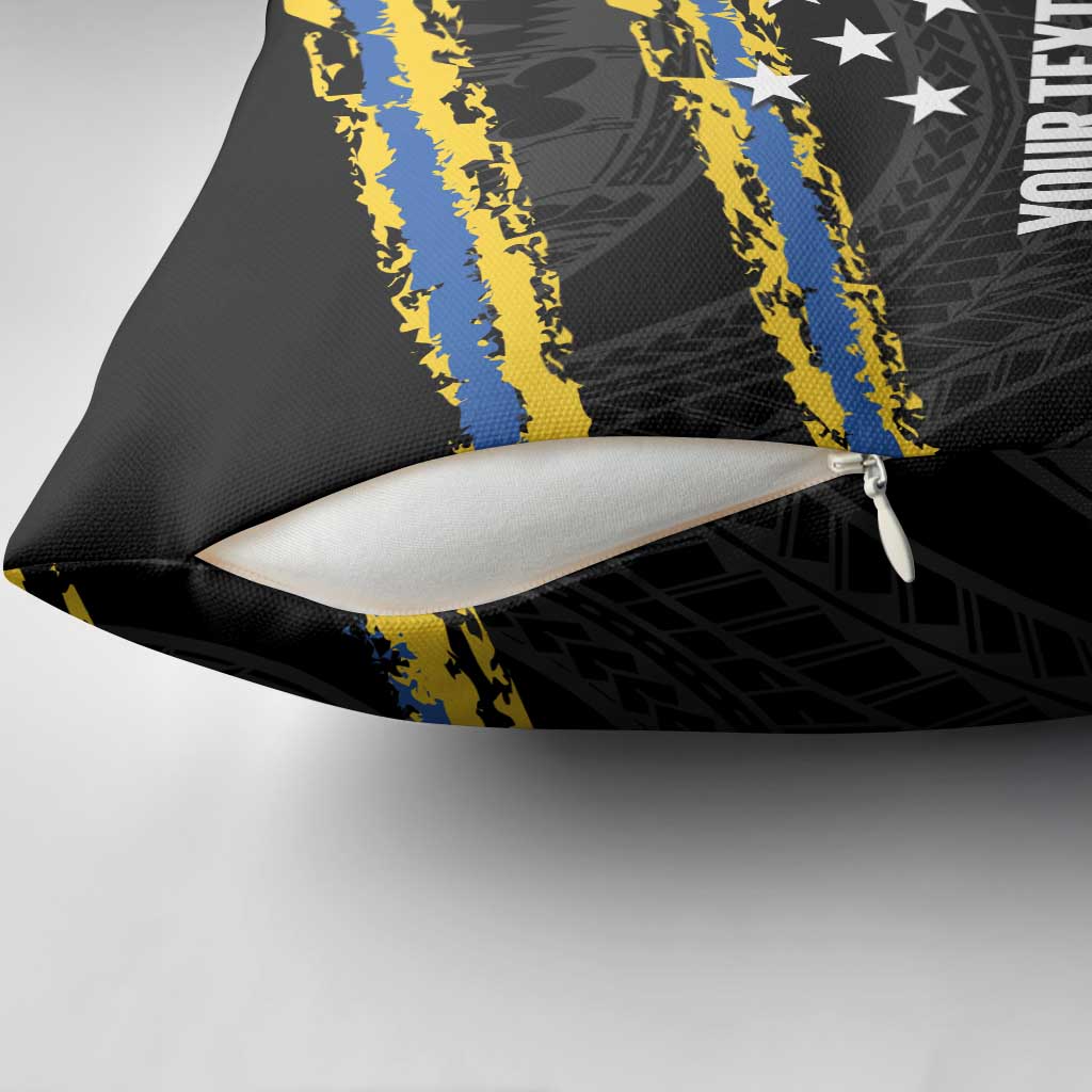 Kings Solomon Islands Football Custom Pillow Cover Come On Solomons Polynesian Grunge Style LT14 - Polynesian Pride