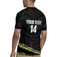 Kings Solomon Islands Football Custom Rugby Jersey Come On Solomons Polynesian Grunge Style LT14 - Polynesian Pride
