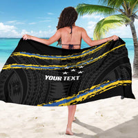 Kings Solomon Islands Football Custom Sarong Come On Solomons Polynesian Grunge Style LT14 - Polynesian Pride