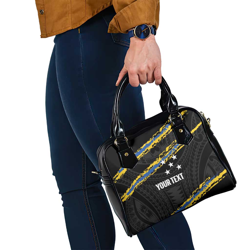 Kings Solomon Islands Football Custom Shoulder Handbag Come On Solomons Polynesian Grunge Style LT14 - Polynesian Pride