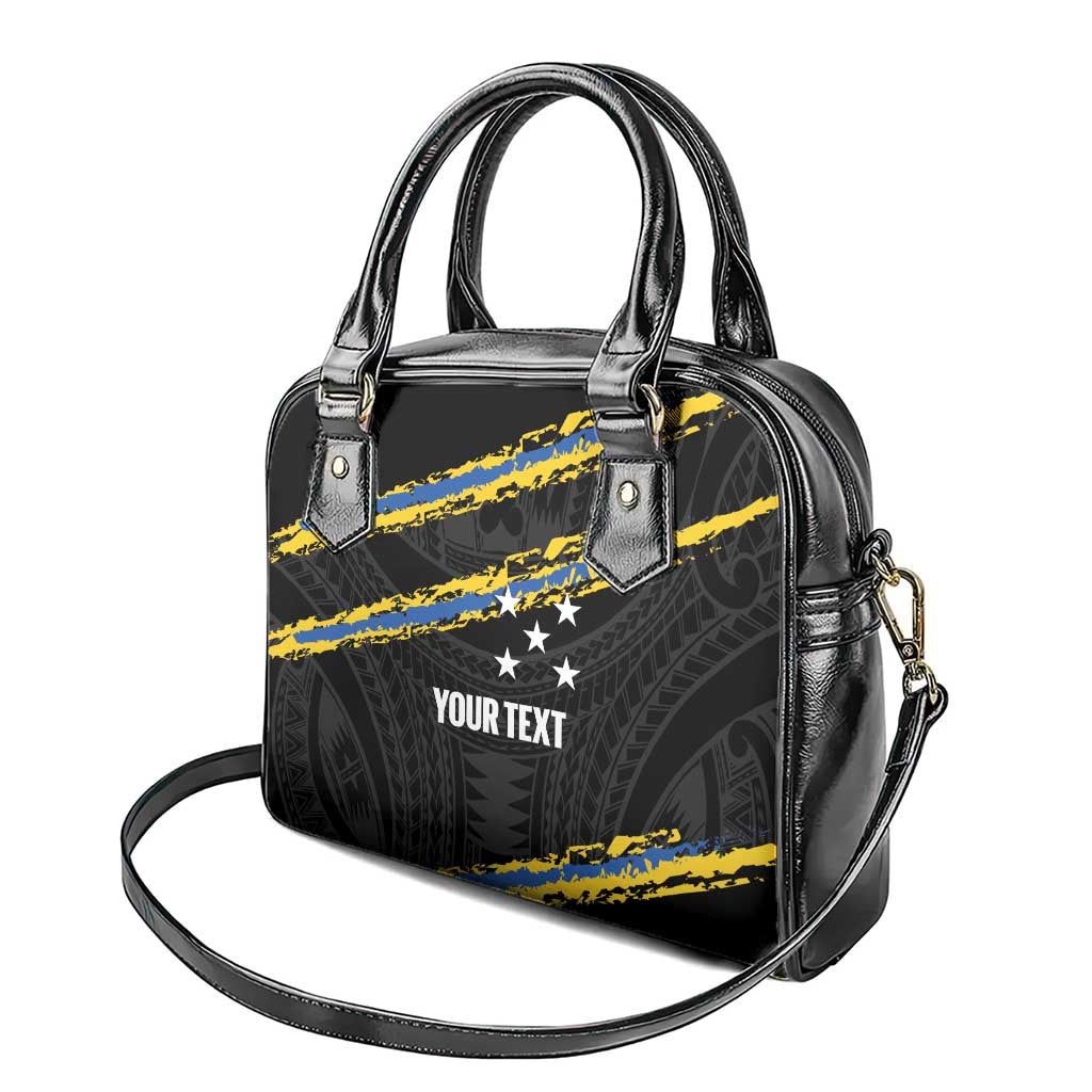 Kings Solomon Islands Football Custom Shoulder Handbag Come On Solomons Polynesian Grunge Style LT14 - Polynesian Pride