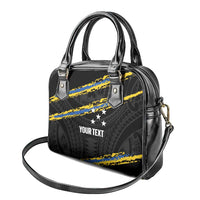 Kings Solomon Islands Football Custom Shoulder Handbag Come On Solomons Polynesian Grunge Style LT14 - Polynesian Pride