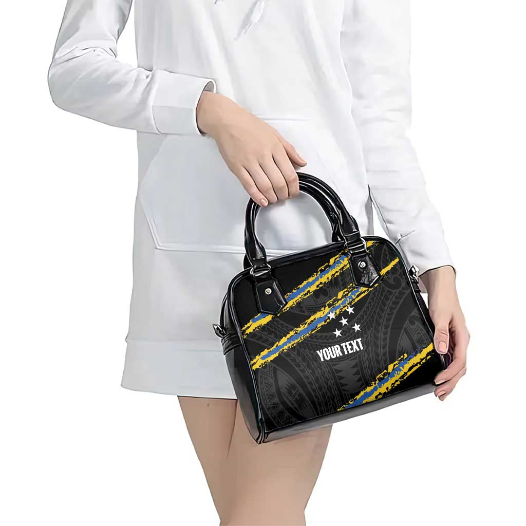 Kings Solomon Islands Football Custom Shoulder Handbag Come On Solomons Polynesian Grunge Style LT14 - Polynesian Pride