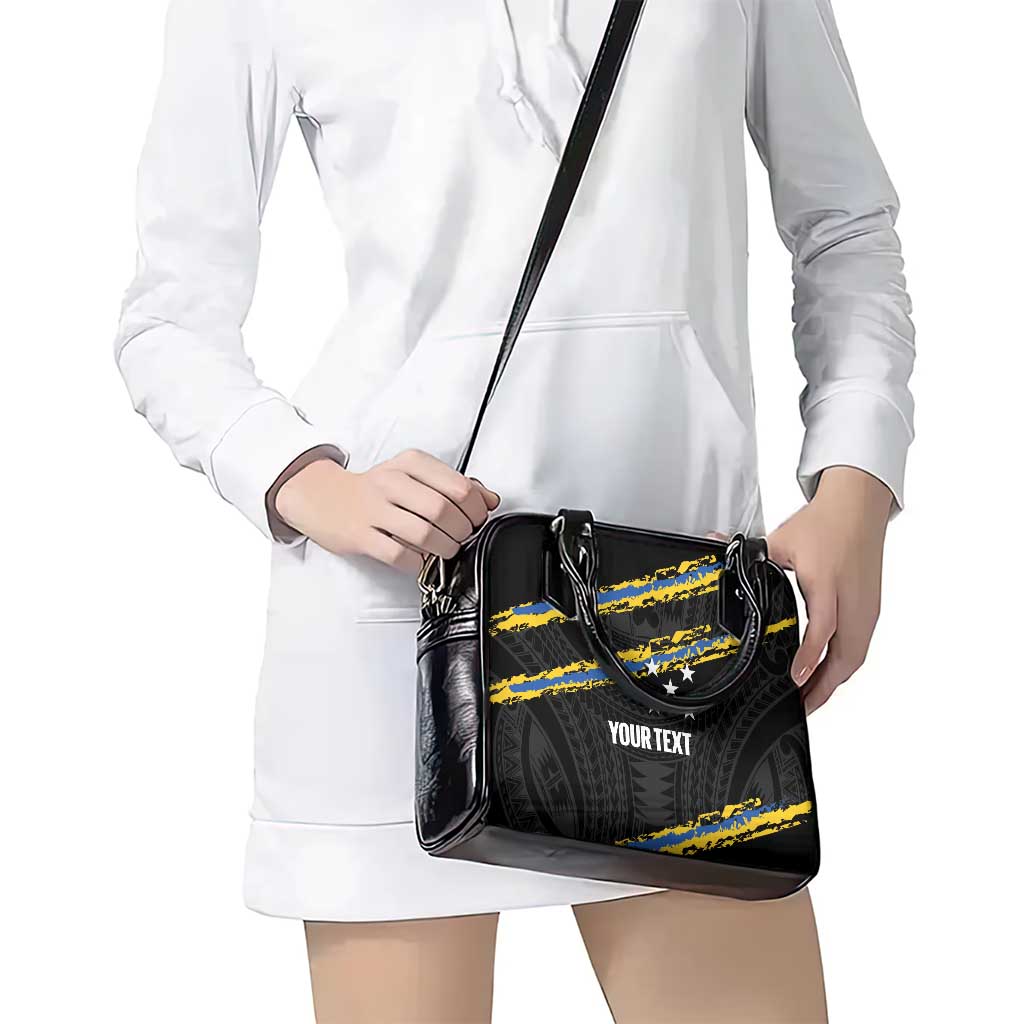 Kings Solomon Islands Football Custom Shoulder Handbag Come On Solomons Polynesian Grunge Style LT14 - Polynesian Pride