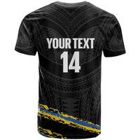 Kings Solomon Islands Football Custom T Shirt Come On Solomons Polynesian Grunge Style LT14 - Polynesian Pride