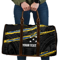Kings Solomon Islands Football Custom Travel Bag Come On Solomons Polynesian Grunge Style