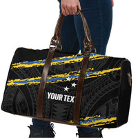 Kings Solomon Islands Football Custom Travel Bag Come On Solomons Polynesian Grunge Style