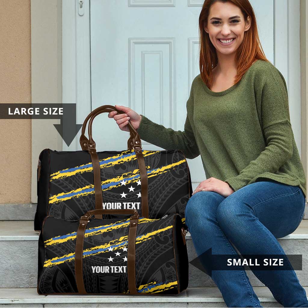 Kings Solomon Islands Football Custom Travel Bag Come On Solomons Polynesian Grunge Style