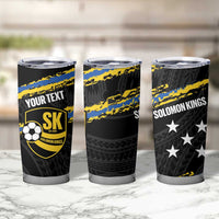 Kings Solomon Islands Football Custom Tumbler Cup Come On Solomons Polynesian Grunge Style LT14 - Polynesian Pride