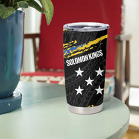 Kings Solomon Islands Football Custom Tumbler Cup Come On Solomons Polynesian Grunge Style LT14 - Polynesian Pride