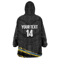 Kings Solomon Islands Football Custom Wearable Blanket Hoodie Come On Solomons Polynesian Grunge Style LT14 - Polynesian Pride
