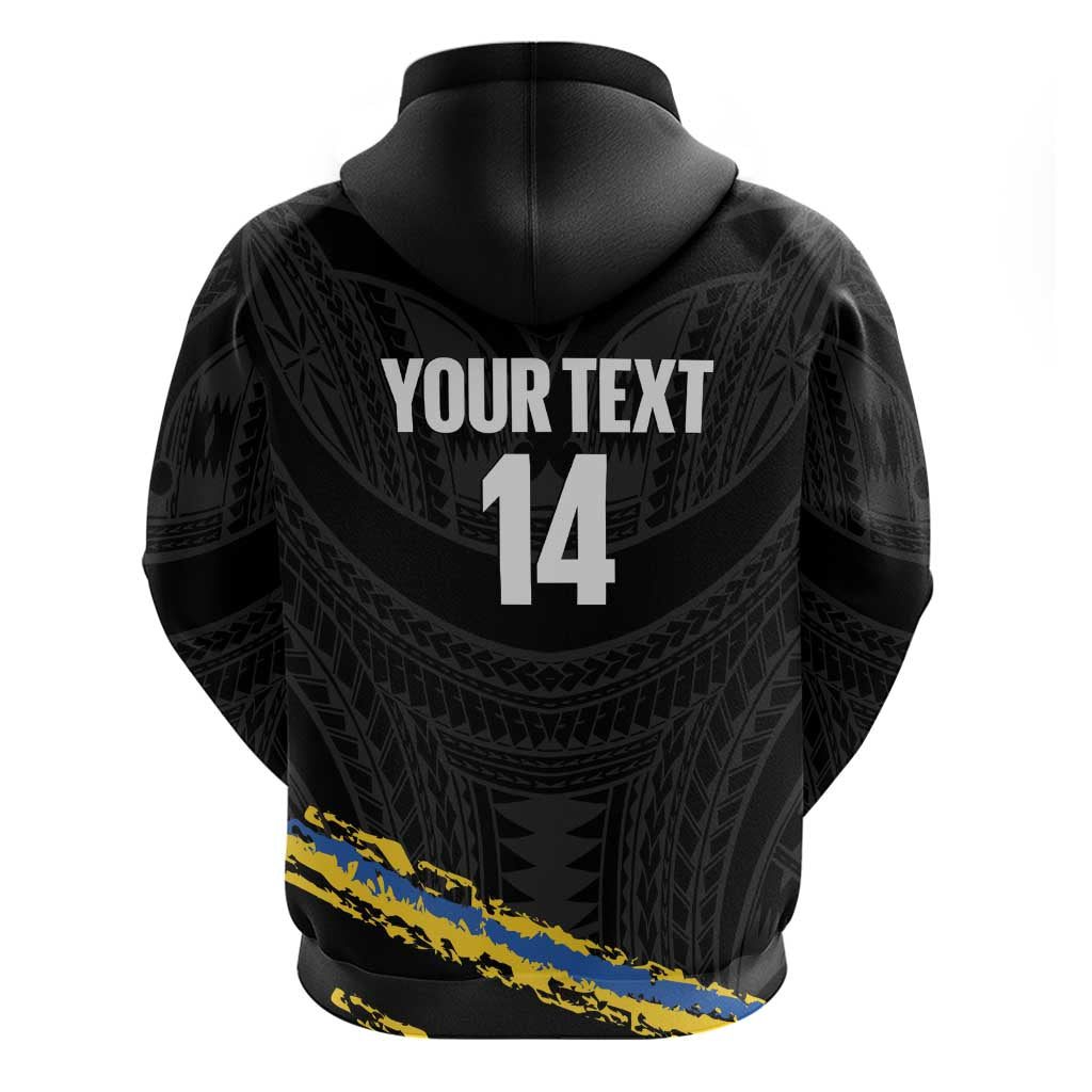 Kings Solomon Islands Football Custom Zip Hoodie Come On Solomons Polynesian Grunge Style LT14 - Polynesian Pride