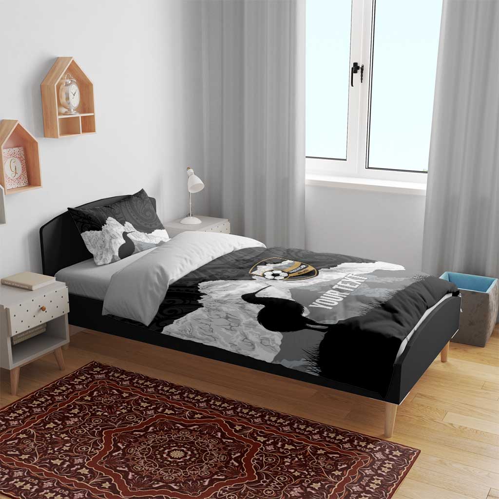 New Zealand South Island Football Custom Bedding Set Aoraki Mount Cook With Kiwi Maori Pattern LT14 - Polynesian Pride
