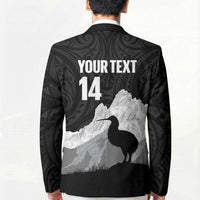 New Zealand South Island Football Custom Blazer Aoraki Mount Cook With Kiwi Maori Pattern LT14 - Polynesian Pride