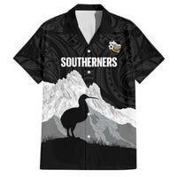 New Zealand South Island Football Custom Family Matching Mermaid Dress and Hawaiian Shirt Aoraki Mount Cook With Kiwi Maori Pattern
