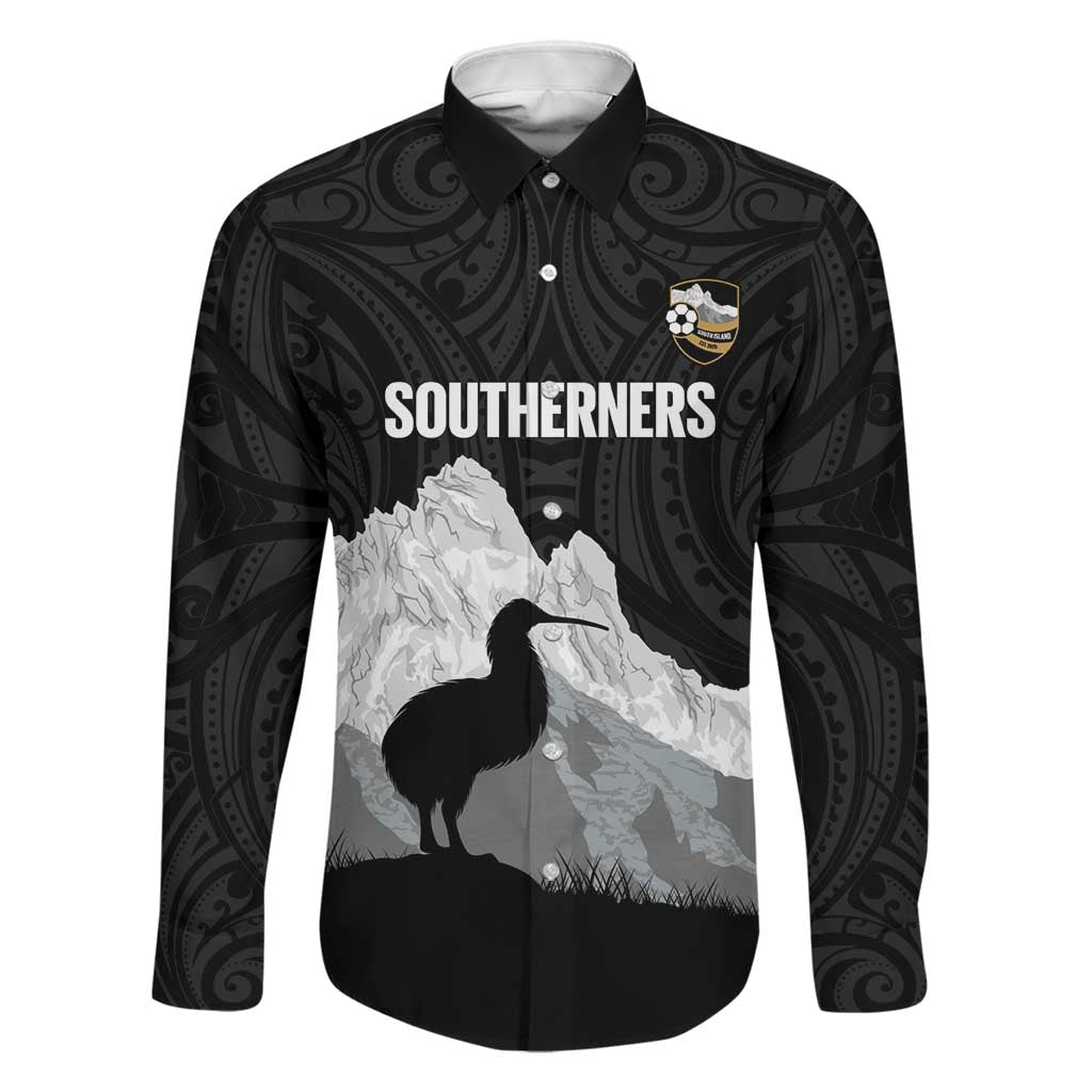New Zealand South Island Football Custom Family Matching Puletasi and Hawaiian Shirt Aoraki Mount Cook With Kiwi Maori Pattern