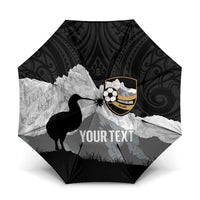 New Zealand South Island Football Custom Umbrella Aoraki Mount Cook With Kiwi Maori Pattern