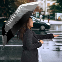 New Zealand South Island Football Custom Umbrella Aoraki Mount Cook With Kiwi Maori Pattern