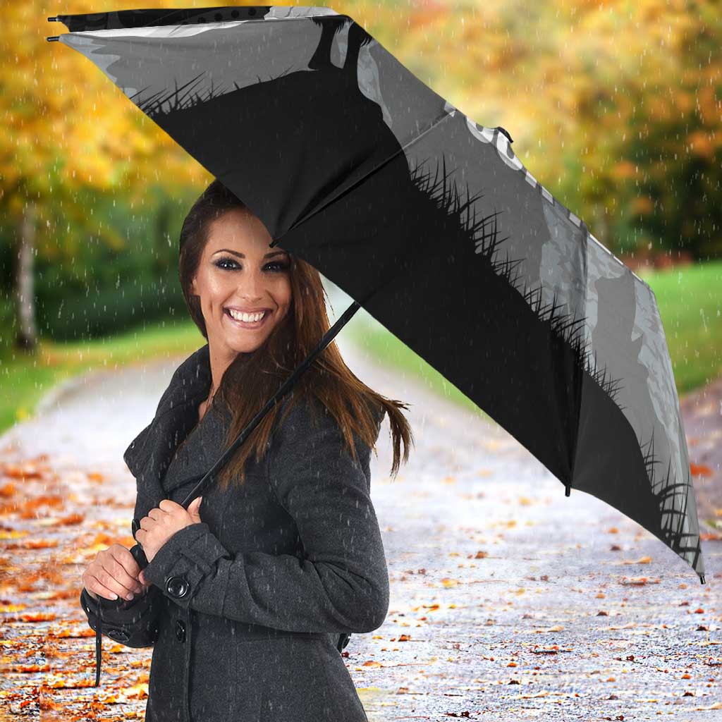 New Zealand South Island Football Custom Umbrella Aoraki Mount Cook With Kiwi Maori Pattern