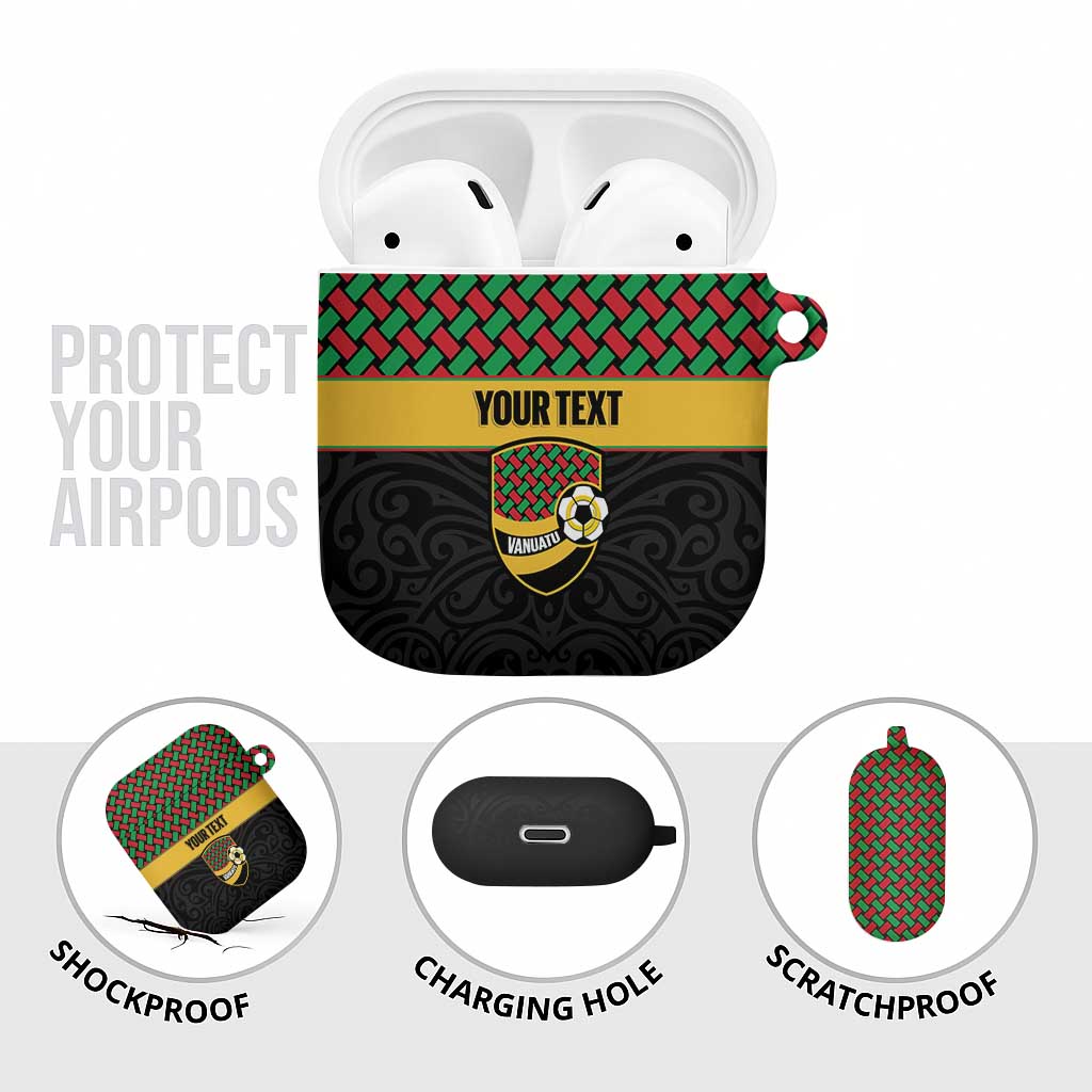 Vanuatu Football Custom AirPods Case Go Chiefs Basket-weave Pattern LT14 - Polynesian Pride