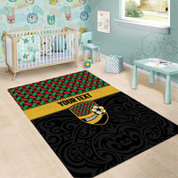 Vanuatu Football Custom Area Rug Go Chiefs Basket-weave Pattern LT14 - Polynesian Pride