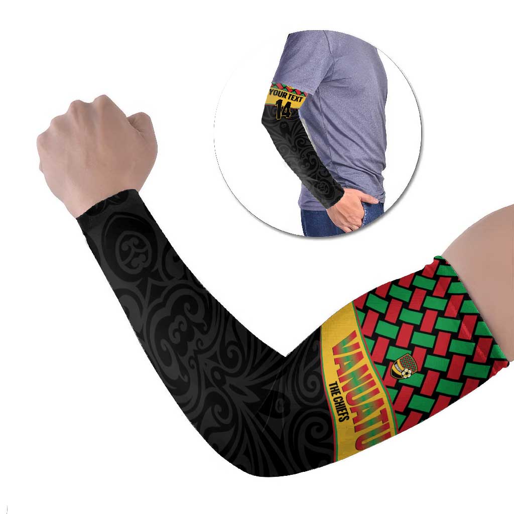 Vanuatu Football Custom Arm Sleeves Go Chiefs Basket-weave Pattern