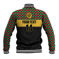 Vanuatu Football Custom Baseball Jacket Go Chiefs Basket-weave Pattern LT14 - Polynesian Pride