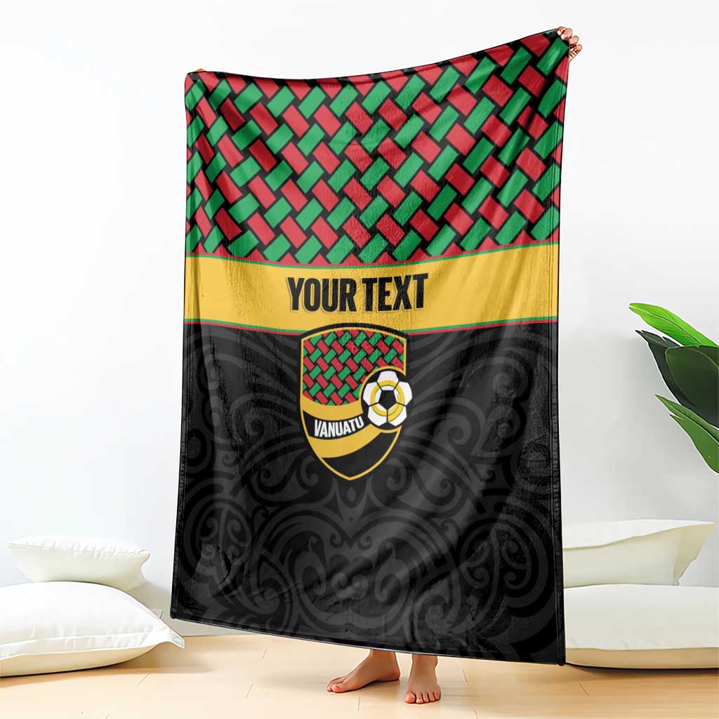 Vanuatu Football Custom Blanket Go Chiefs Basket-weave Pattern