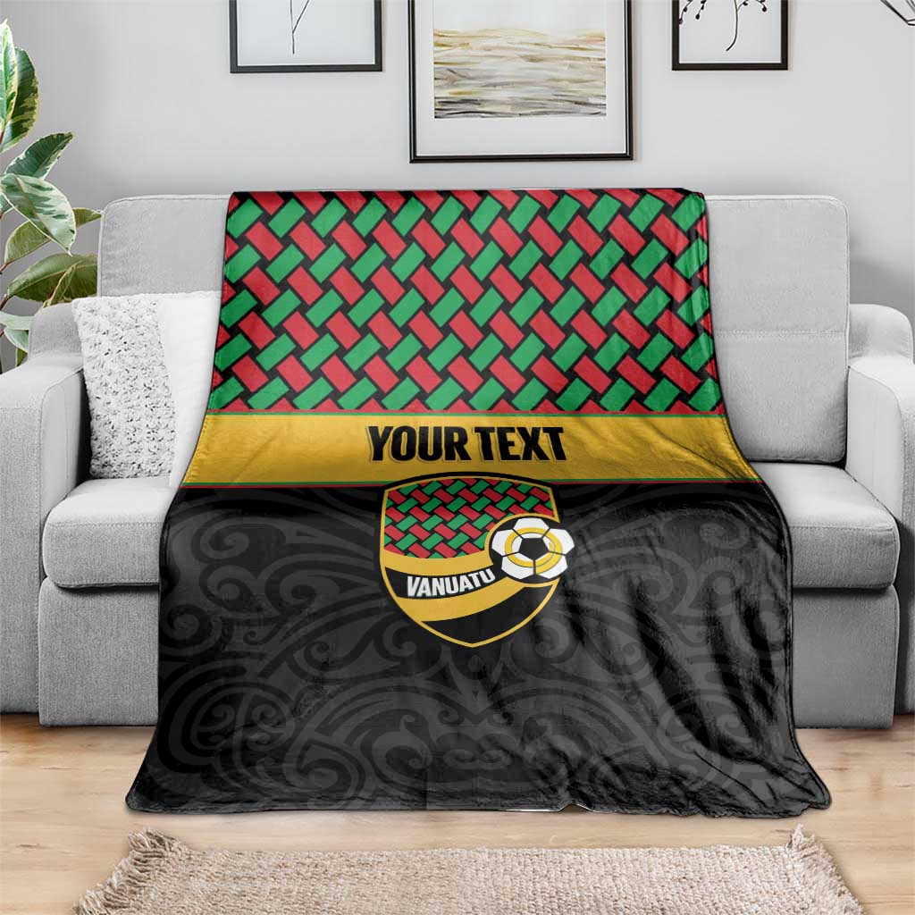 Vanuatu Football Custom Blanket Go Chiefs Basket-weave Pattern