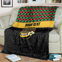 Vanuatu Football Custom Blanket Go Chiefs Basket-weave Pattern