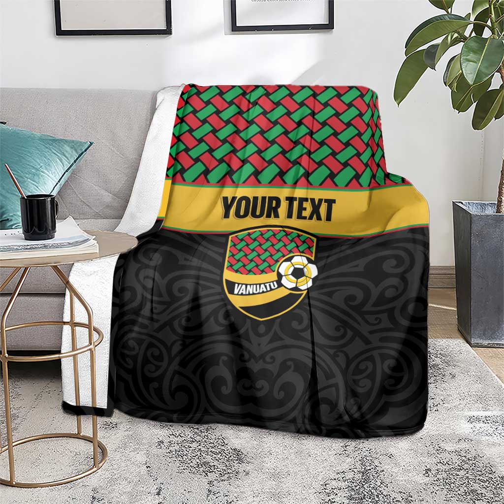 Vanuatu Football Custom Blanket Go Chiefs Basket-weave Pattern