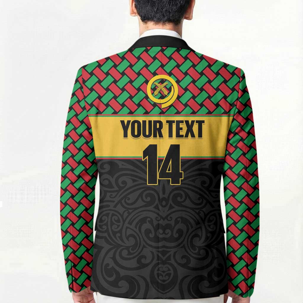 Vanuatu Football Custom Blazer Go Chiefs Basket-weave Pattern LT14 - Polynesian Pride
